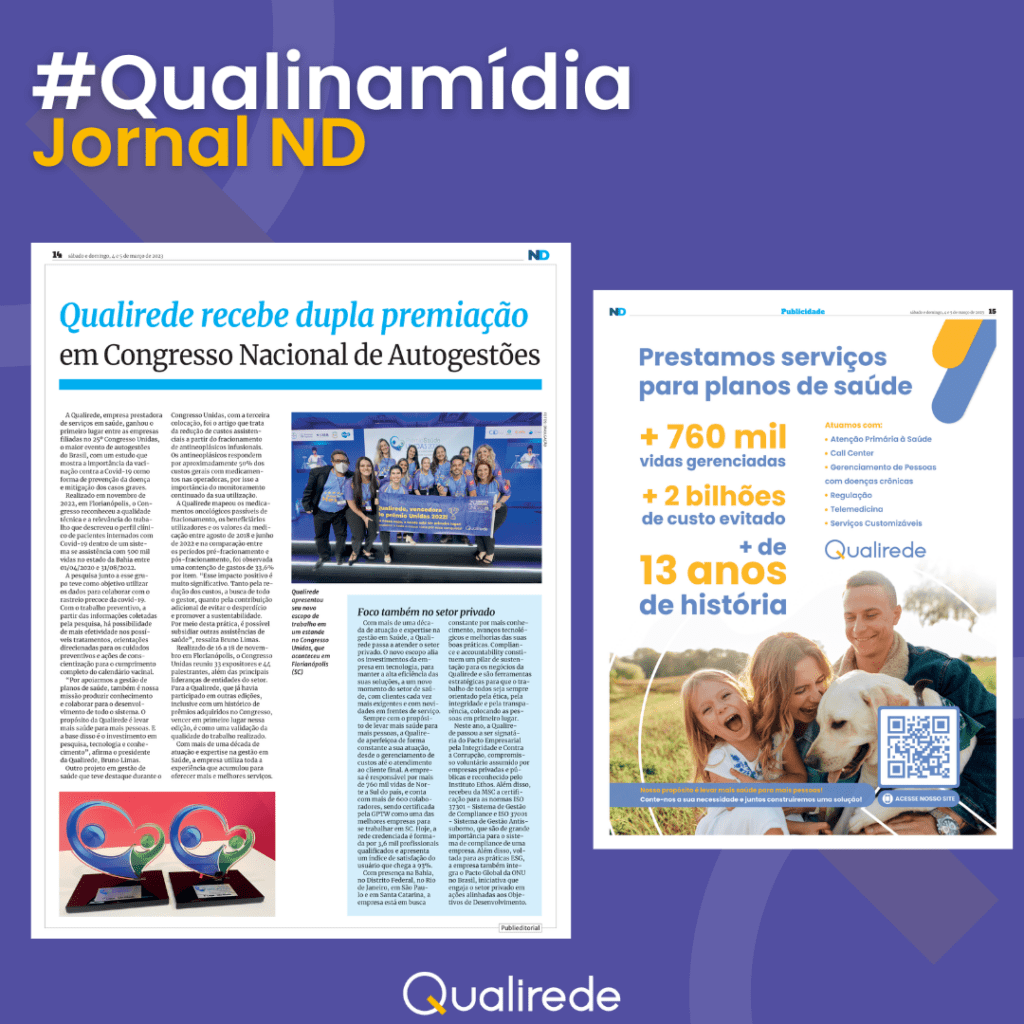 Qualirede na mídia - Jornal ND